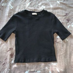 Cotton On Black ripped basic tee